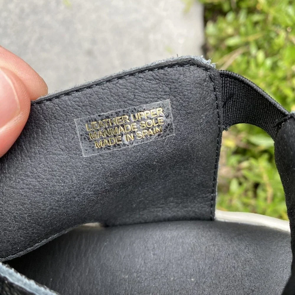 Daily Practice by Anthropologie Fisherman Sandals Size 36 US 6 $148 Black White